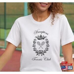 Hamptons Tennis Club Unisex Cotton Tshirt Classic